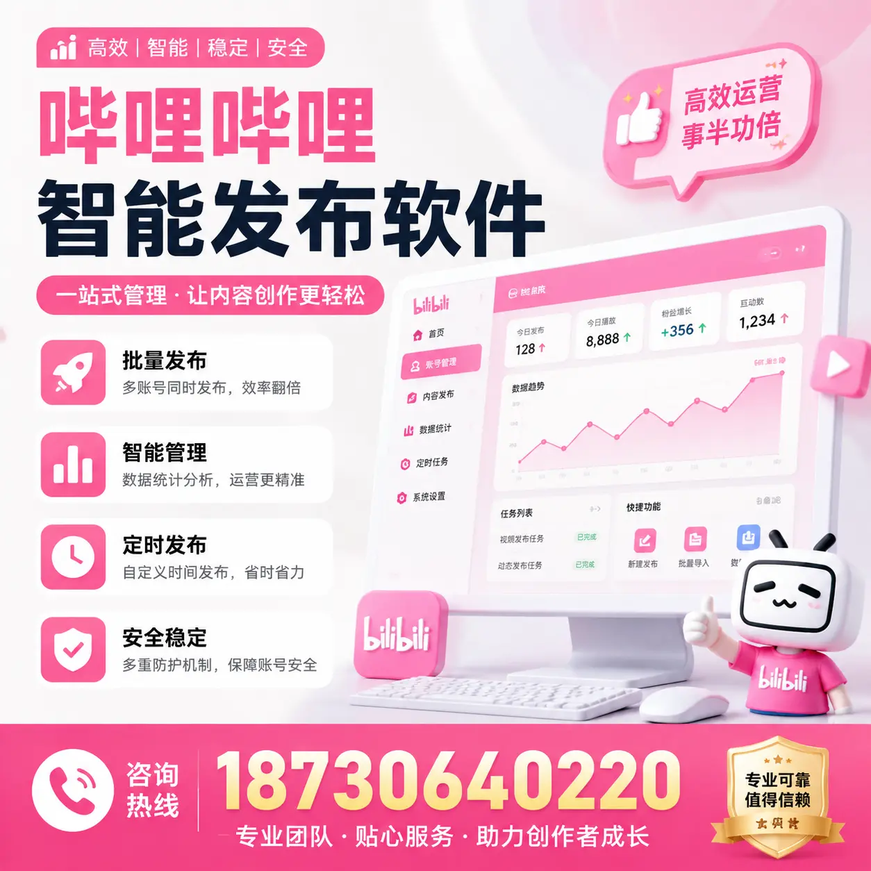 如何评估哔哩哔哩智能发布软件的ROI？黑河 企业必读